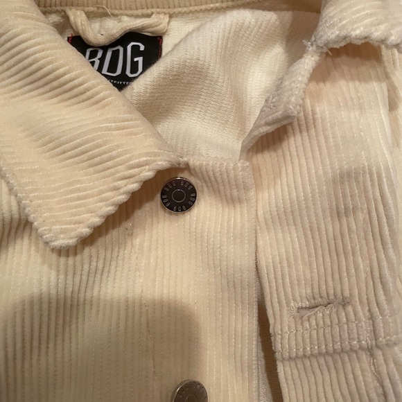 Light Yellow Corduroy Trucker Jacket - Picture 3 of 5